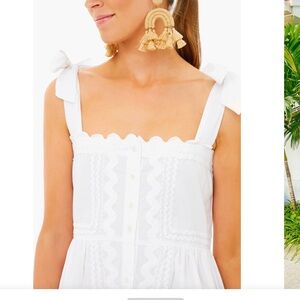 Juliet Dunn White Maxi Dress